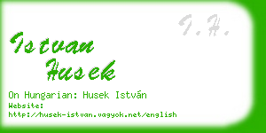 istvan husek business card
